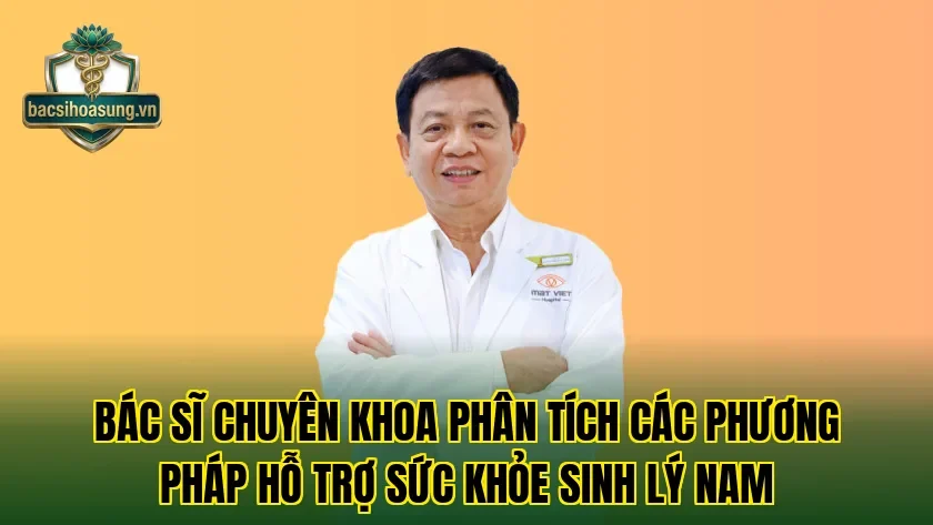 Bác sĩ chuyên khoa phân tích các phương pháp hỗ trợ sức khỏe sinh lý nam