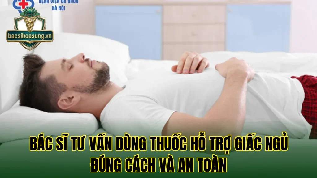 Bác sĩ tư vấn dùng thuốc hỗ trợ giấc ngủ đúng cách và an toàn