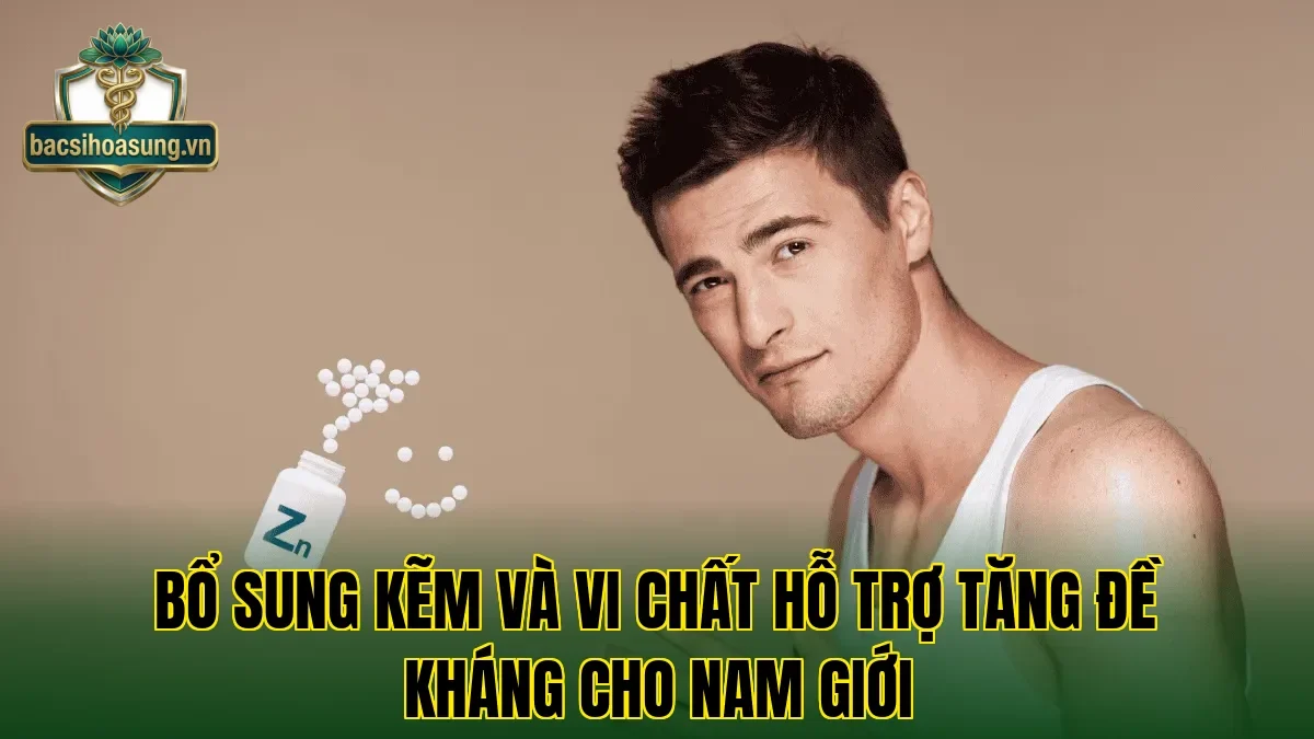 Bổ sung kẽm và vi chất hỗ trợ tăng đề kháng cho nam giới