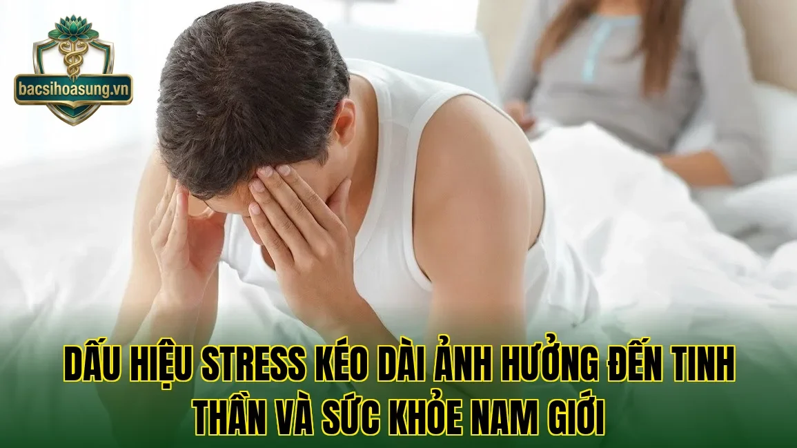 Dấu hiệu stress kéo dài ảnh hưởng đến tinh thần và sức khỏe nam giới