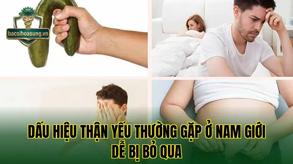 Dấu hiệu thận yếu thường gặp ở nam giới dễ bị bỏ qua