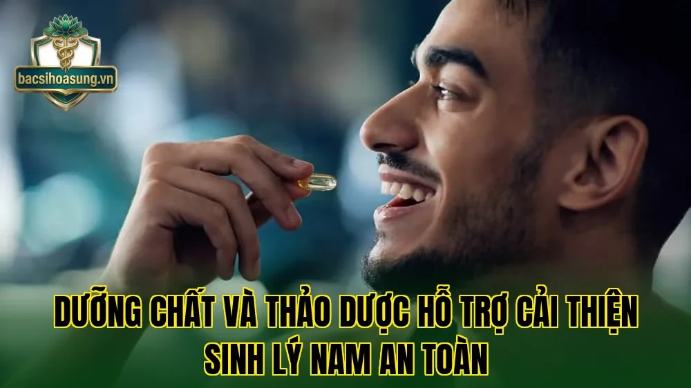 Dưỡng chất và thảo dược hỗ trợ cải thiện sinh lý nam an toàn