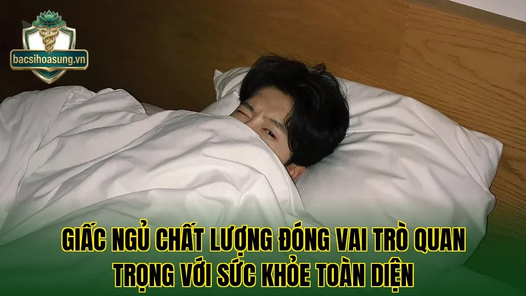 Giấc ngủ chất lượng đóng vai trò quan trọng với sức khỏe toàn diện