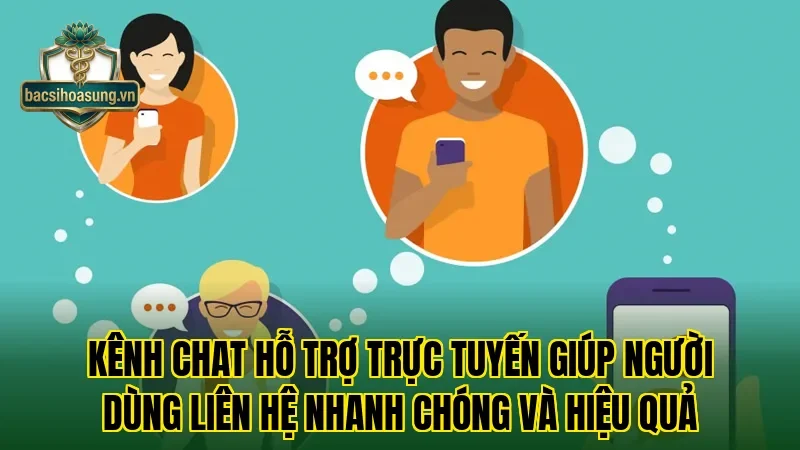 Kênh chat hỗ trợ trực tuyến giúp người dùng liên hệ nhanh chóng và hiệu quả