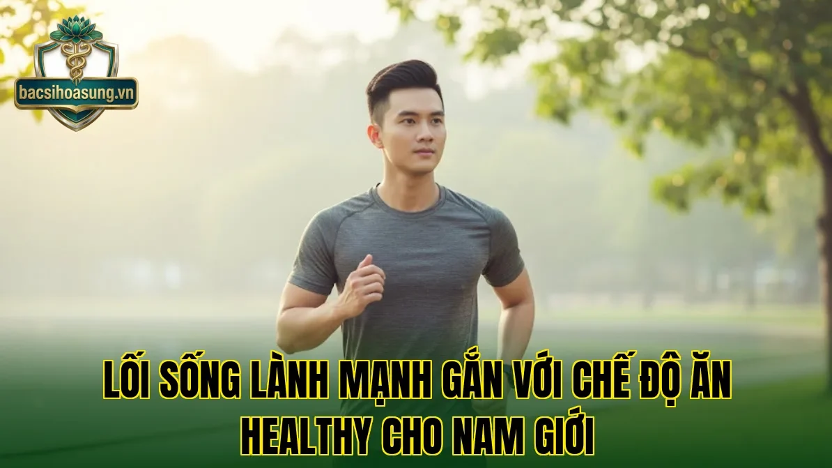 Lối sống lành mạnh gắn với chế độ ăn healthy cho nam giới