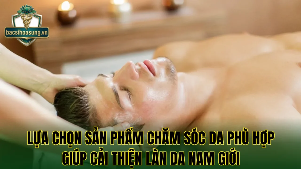 Lựa chọn sản phẩm chăm sóc da phù hợp giúp cải thiện làn da nam giới