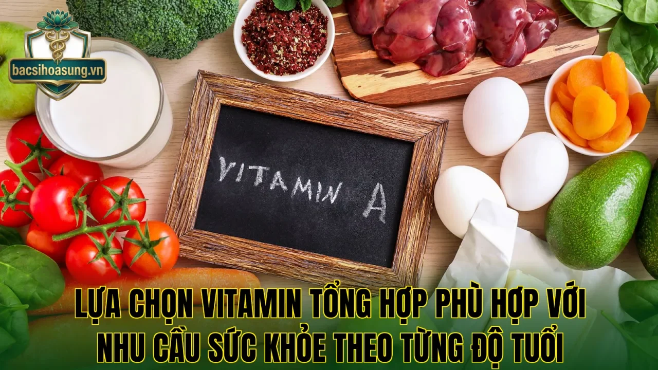 Lựa chọn vitamin tổng hợp phù hợp với nhu cầu sức khỏe theo từng độ tuổi