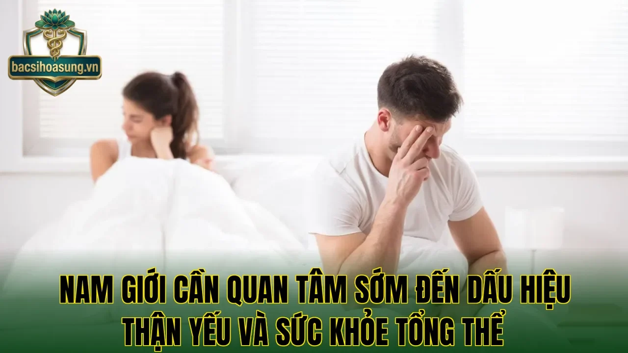 Nam giới cần quan tâm sớm đến dấu hiệu thận yếu và sức khỏe tổng thể
