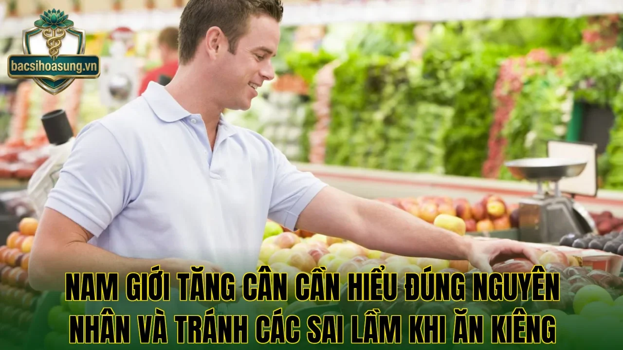 Nam giới tăng cân cần hiểu đúng nguyên nhân và tránh các sai lầm khi ăn kiêng