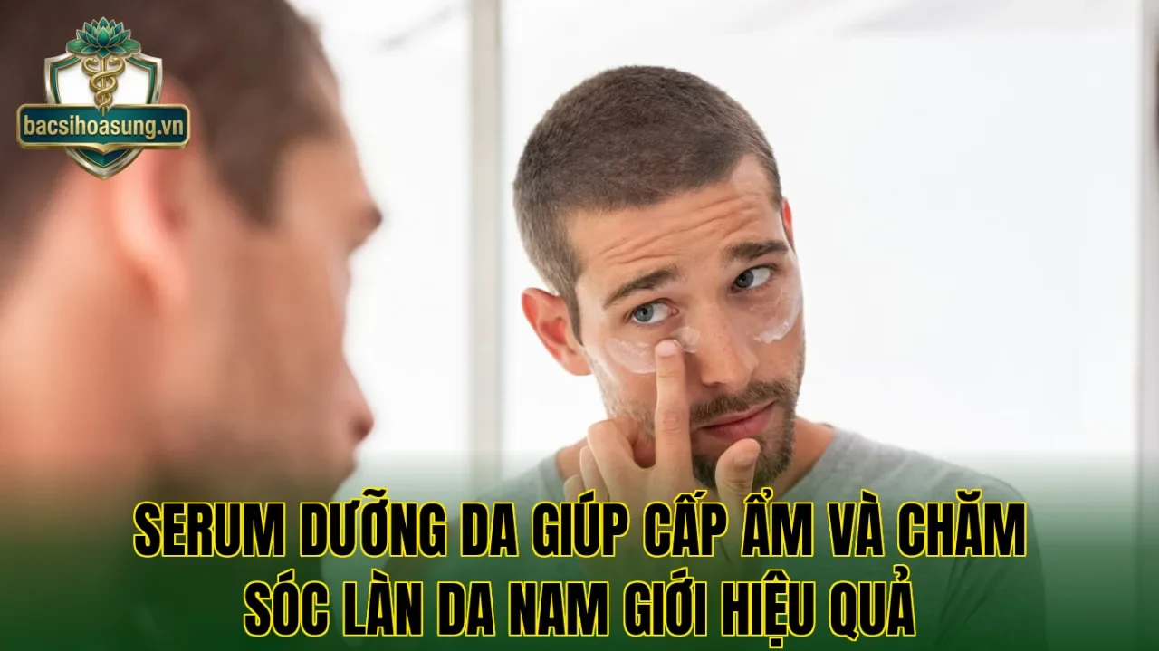 Serum dưỡng da giúp cấp ẩm và chăm sóc làn da nam giới hiệu quả
