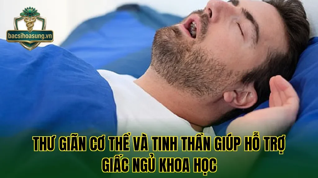Thư giãn cơ thể và tinh thần giúp hỗ trợ giấc ngủ khoa học